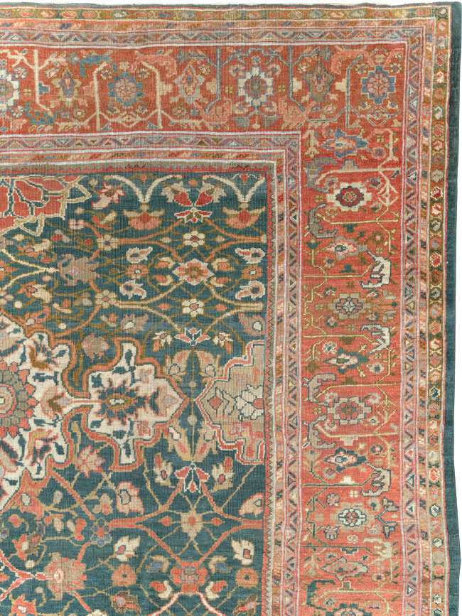 Antique Persian Sultanabad Room Size Carpet, No.31195 - Gss