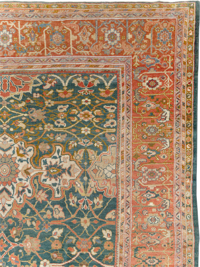 Antique Persian Sultanabad Room Size Carpet, No.31195 - Gss