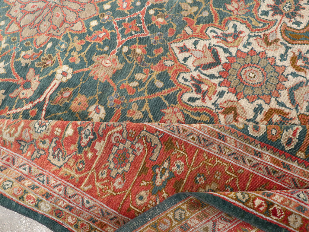 Antique Persian Sultanabad Room Size Carpet, No.31195 - Gss