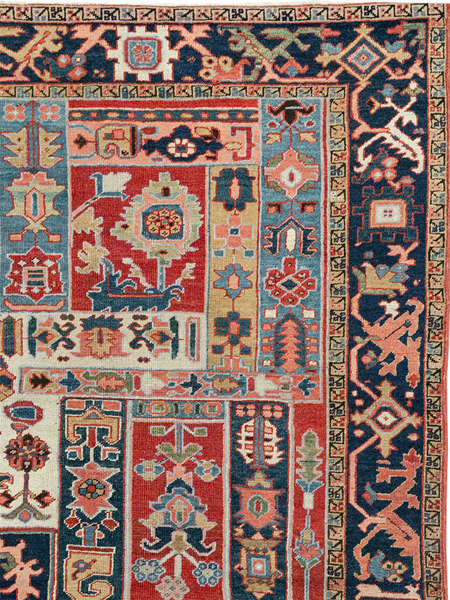 Antique Persian Heriz Room Size Carpet, No.31196 - Gss