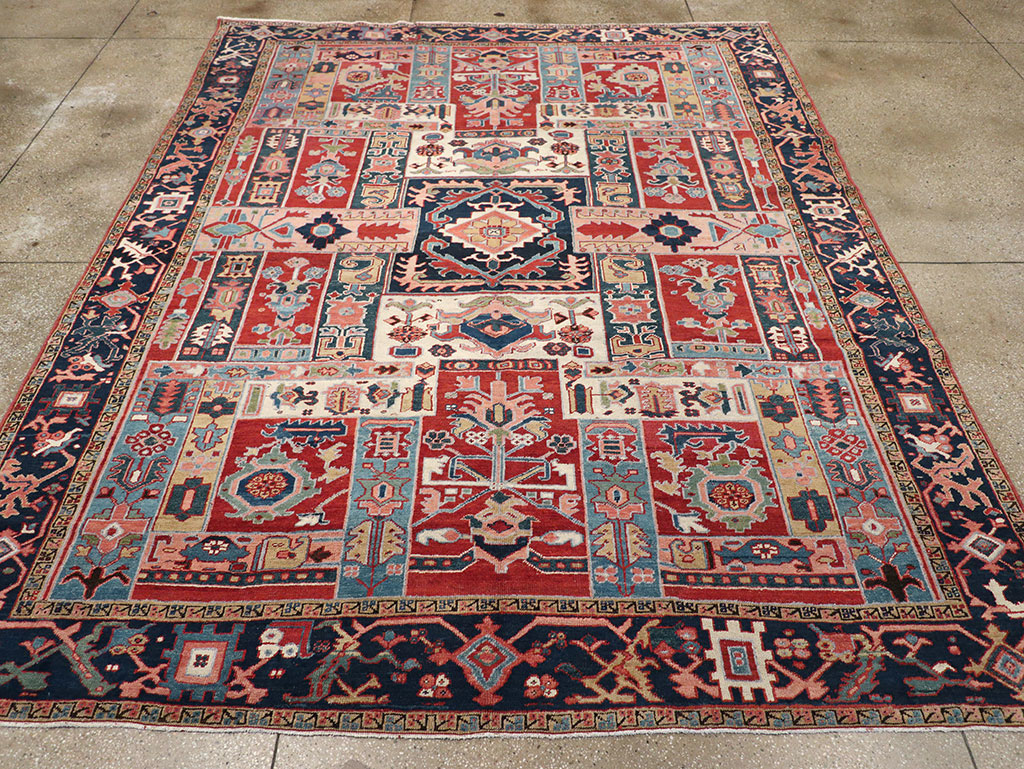 Antique Persian Heriz Room Size Carpet, No.31196 - Gss