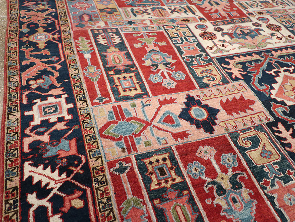 Antique Persian Heriz Room Size Carpet, No.31196 - Gss