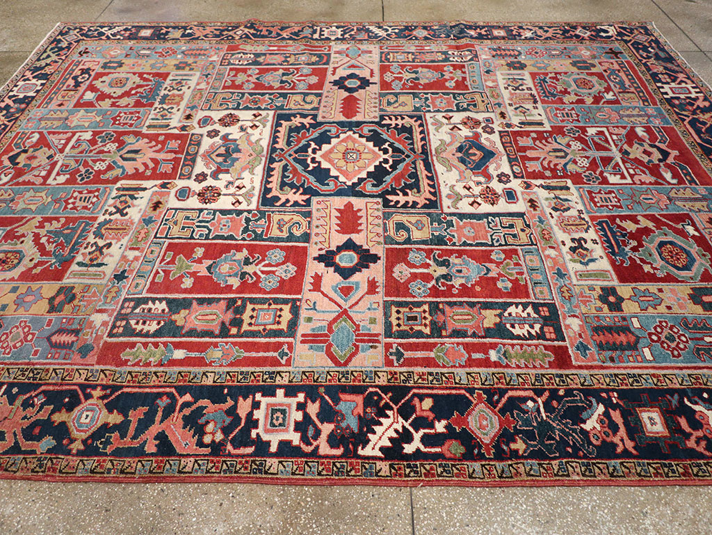Antique Persian Heriz Room Size Carpet, No.31196 - Gss