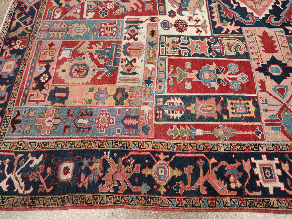 Antique Persian Heriz Room Size Carpet, No.31196 - Gss