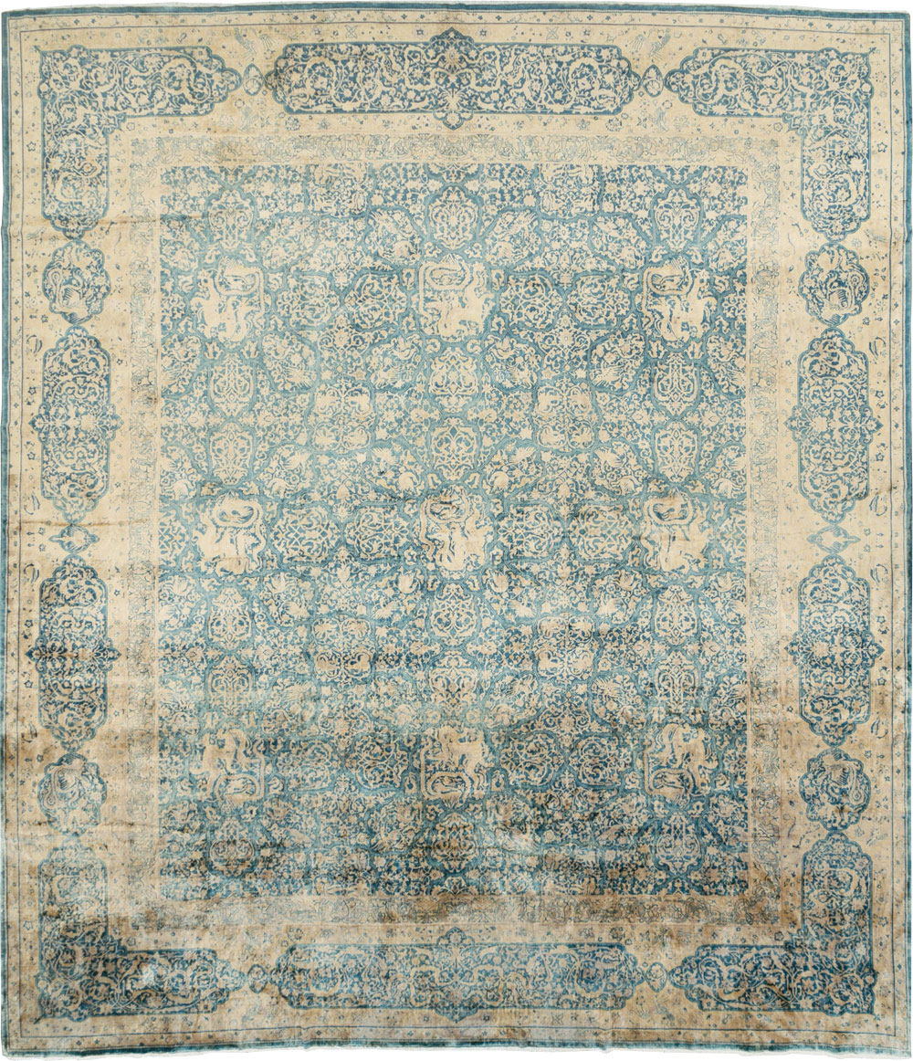 Antique Indian Lahore Large Square Carpet, No.31197 - Gss