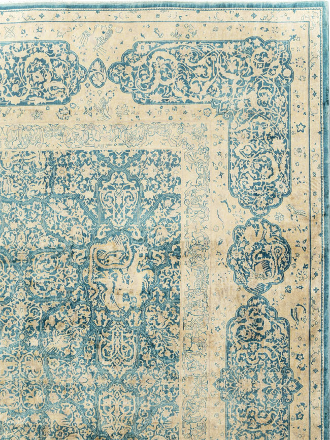 Antique Indian Lahore Large Square Carpet, No.31197 - Gss