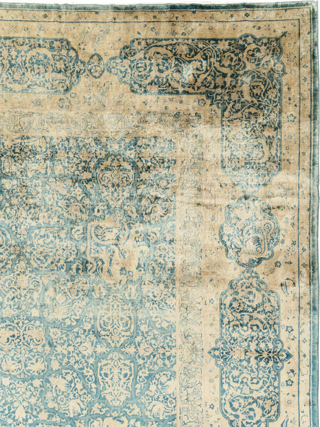 Antique Indian Lahore Large Square Carpet, No.31197 - Gss