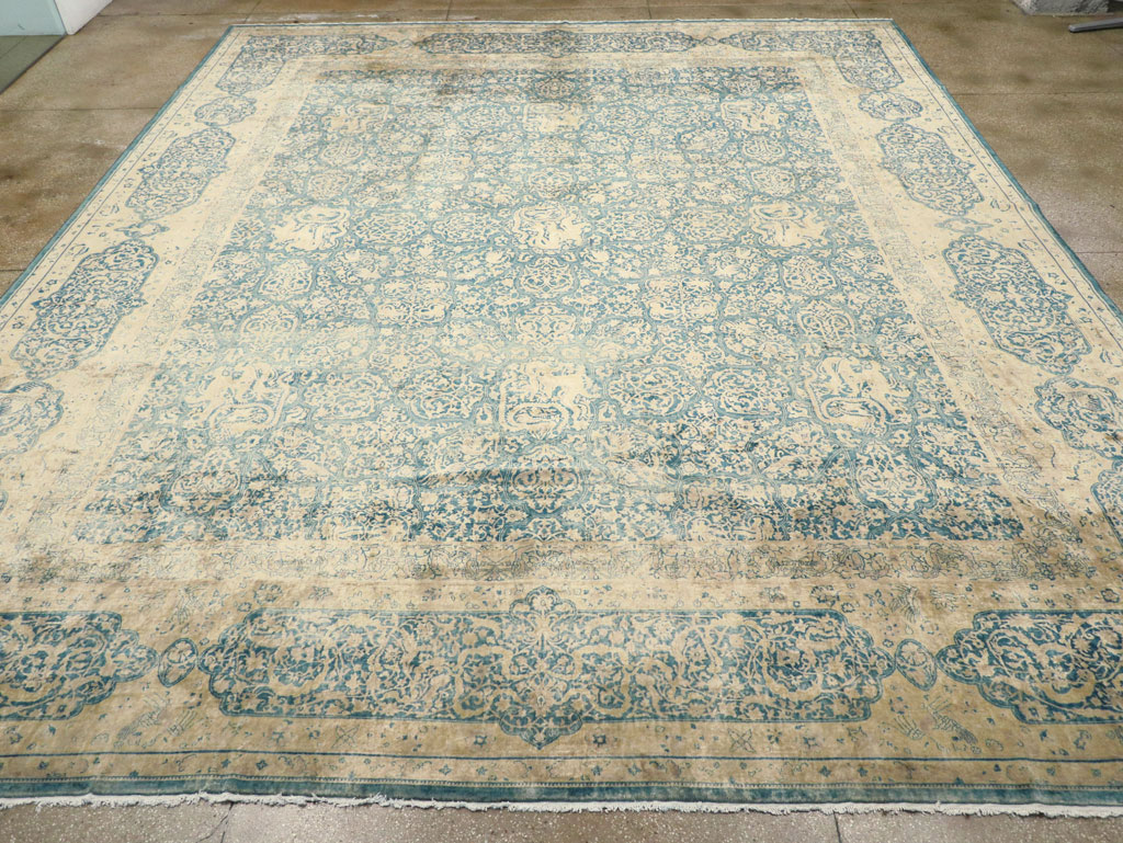 Antique Indian Lahore Large Square Carpet, No.31197 - Gss