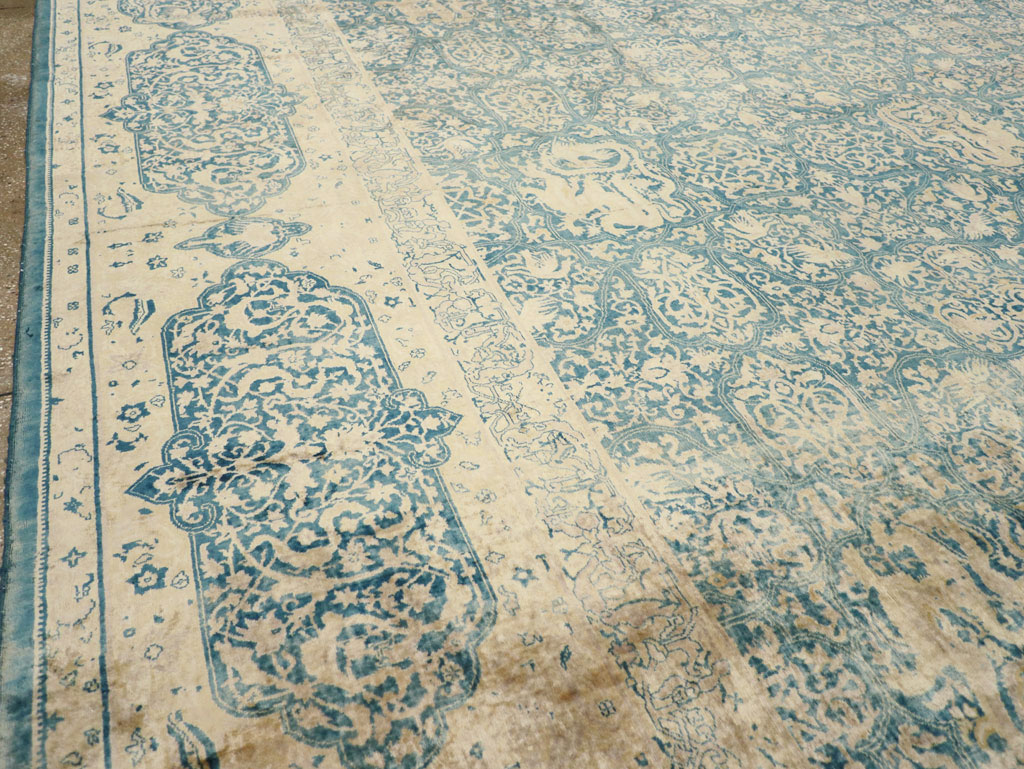 Antique Indian Lahore Large Square Carpet, No.31197 - Gss