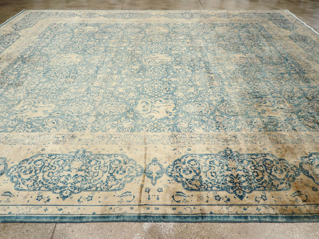 Antique Indian Lahore Large Square Carpet, No.31197 - Gss