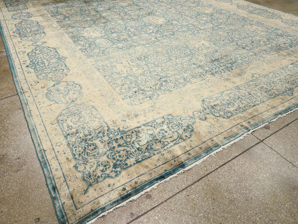 Antique Indian Lahore Large Square Carpet, No.31197 - Gss