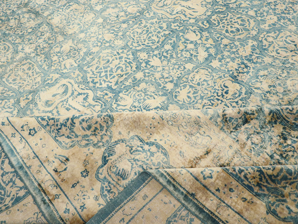 Antique Indian Lahore Large Square Carpet, No.31197 - Gss