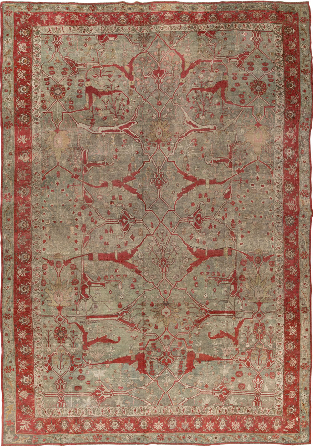 Antique Persian Bidjar Large Carpet, No.31199 - Gss