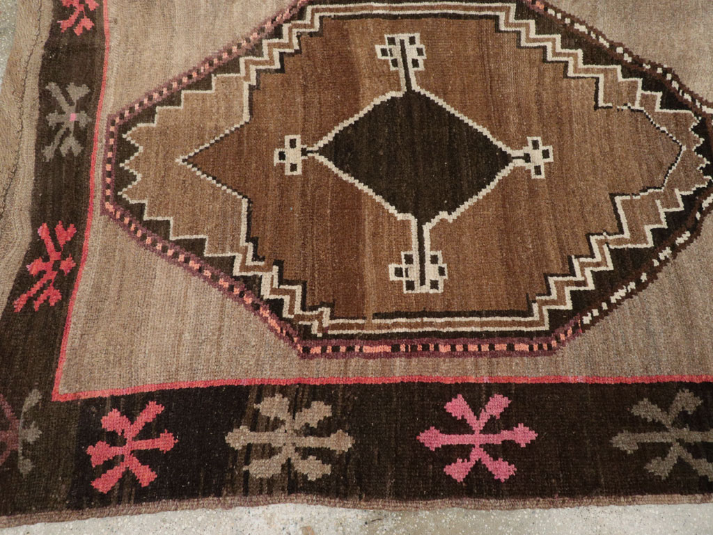 Vintage Turkish Anatolian Tribal Small Room Size Carpet, No.31200 - Gss