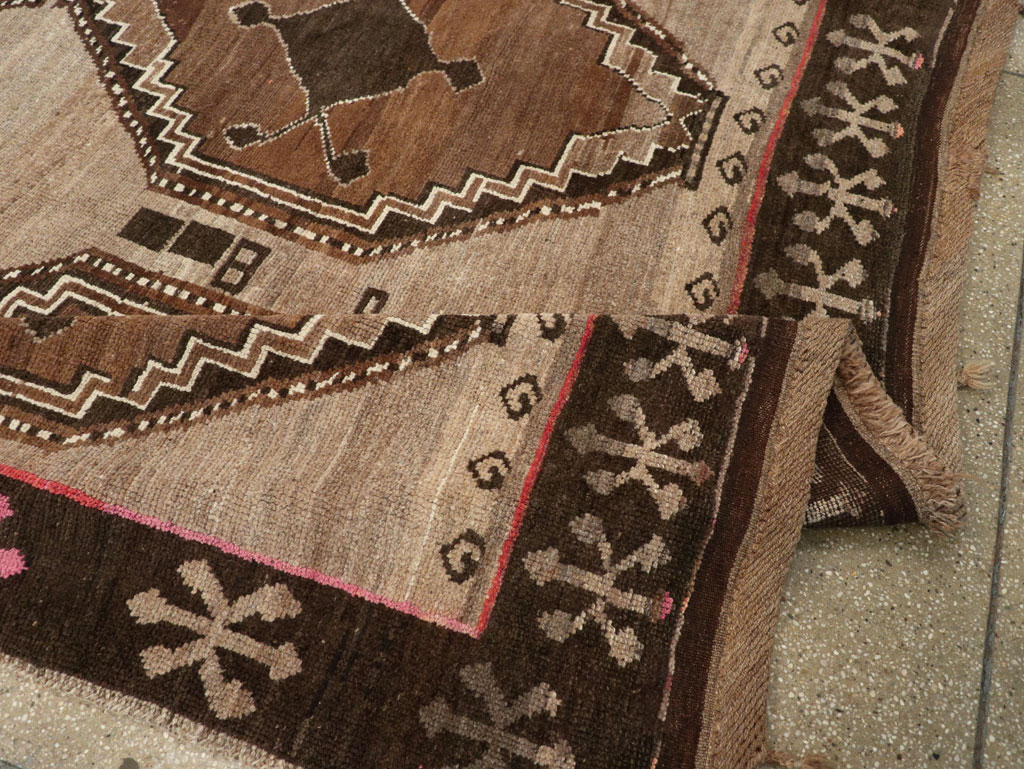 Vintage Turkish Anatolian Tribal Small Room Size Carpet, No.31200 - Gss