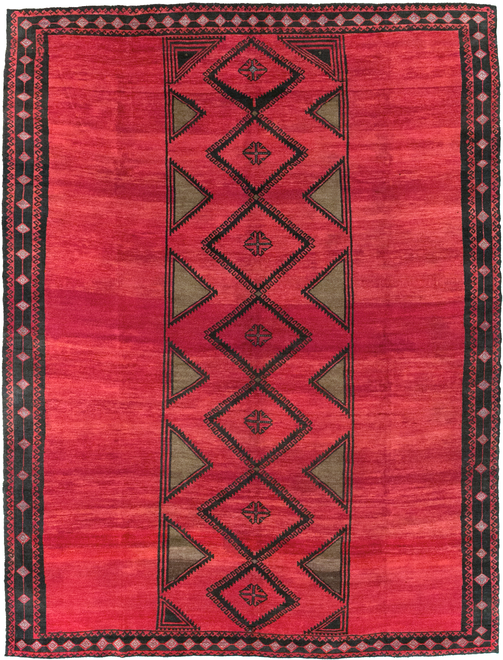 Vintage Turkish Anatolian Tribal Room Size Carpet, No.31202 - Gss