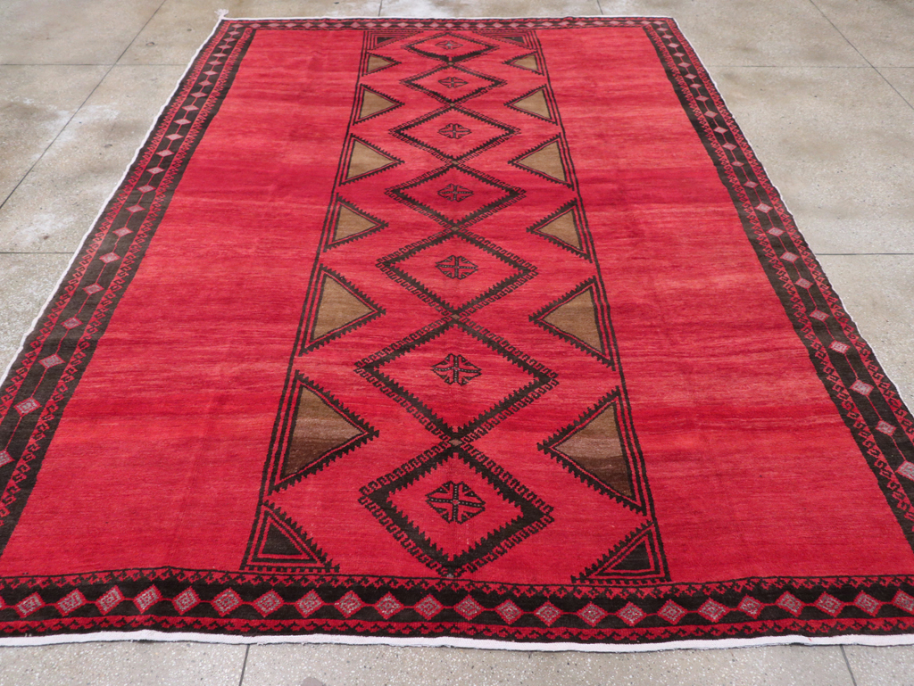 Vintage Turkish Anatolian Tribal Room Size Carpet, No.31202 - Gss