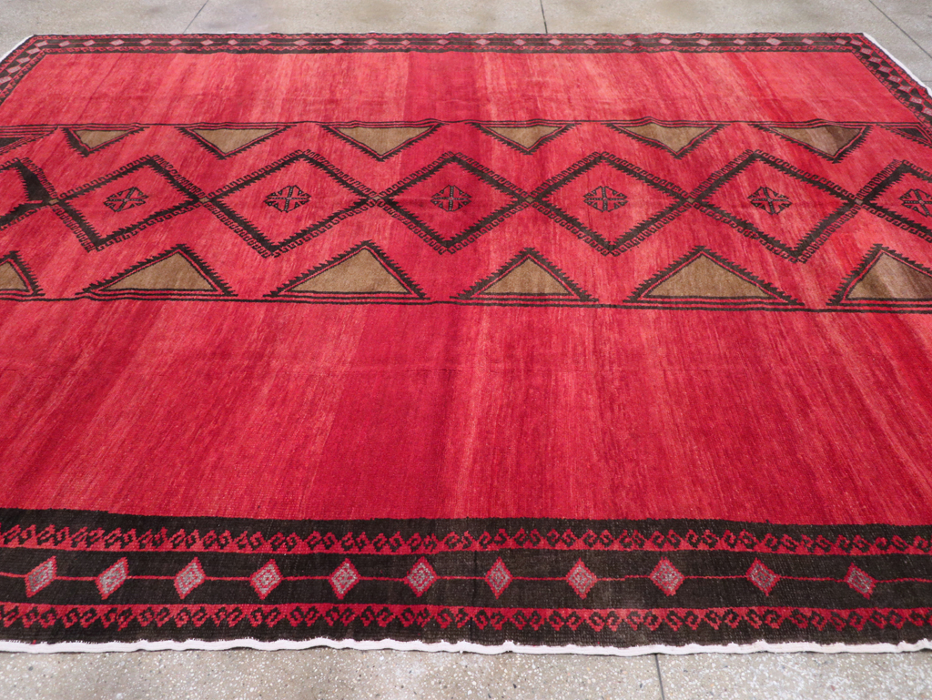 Vintage Turkish Anatolian Tribal Room Size Carpet, No.31202 - Gss