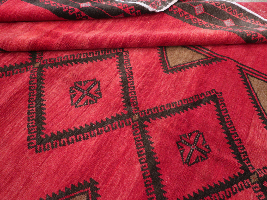 Vintage Turkish Anatolian Tribal Room Size Carpet, No.31202 - Gss