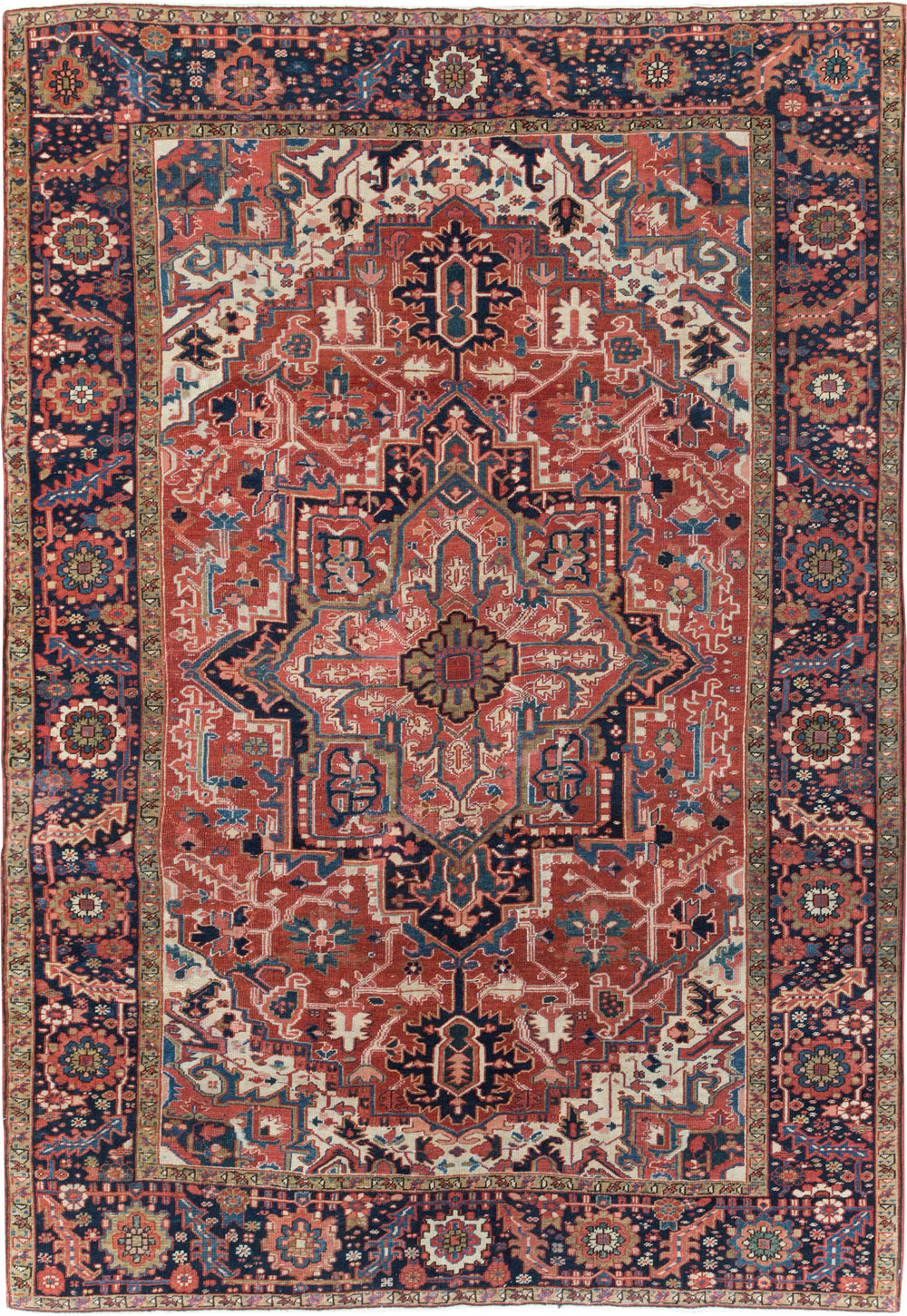 Antique Persian Heriz Room Size Carpet, No.31205 - Gss