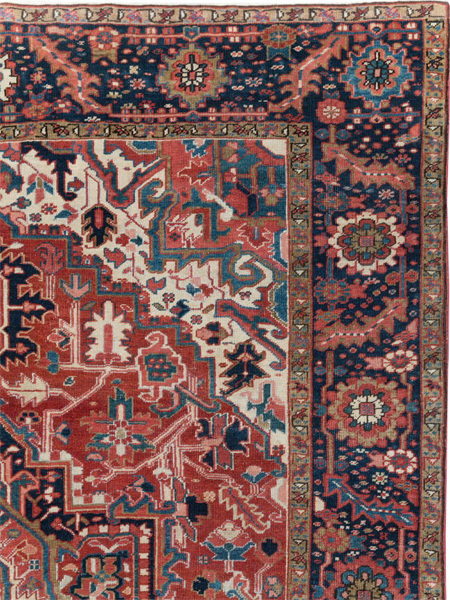 Antique Persian Heriz Room Size Carpet, No.31205 - Gss