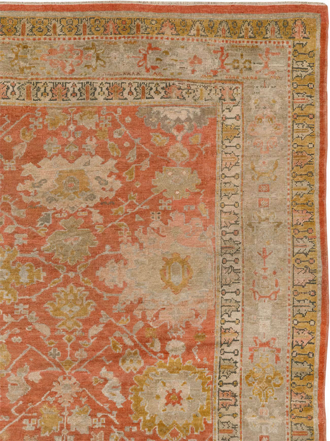 Antique Turkish Ghiordes Room Size Carpet, No.31206 - Gss