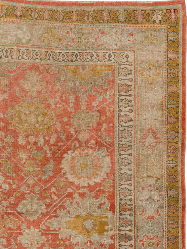 Antique Turkish Ghiordes Room Size Carpet, No.31206 - Gss