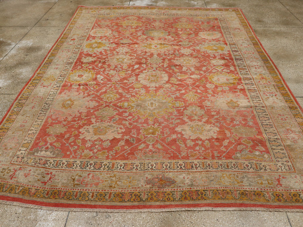 Antique Turkish Ghiordes Room Size Carpet, No.31206 - Gss