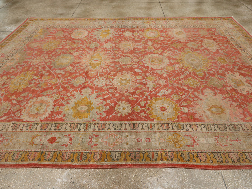 Antique Turkish Ghiordes Room Size Carpet, No.31206 - Gss