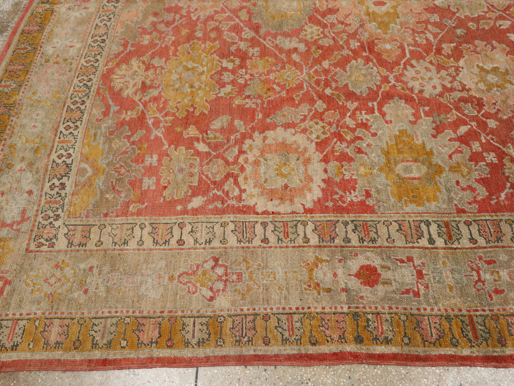 Antique Turkish Ghiordes Room Size Carpet, No.31206 - Gss