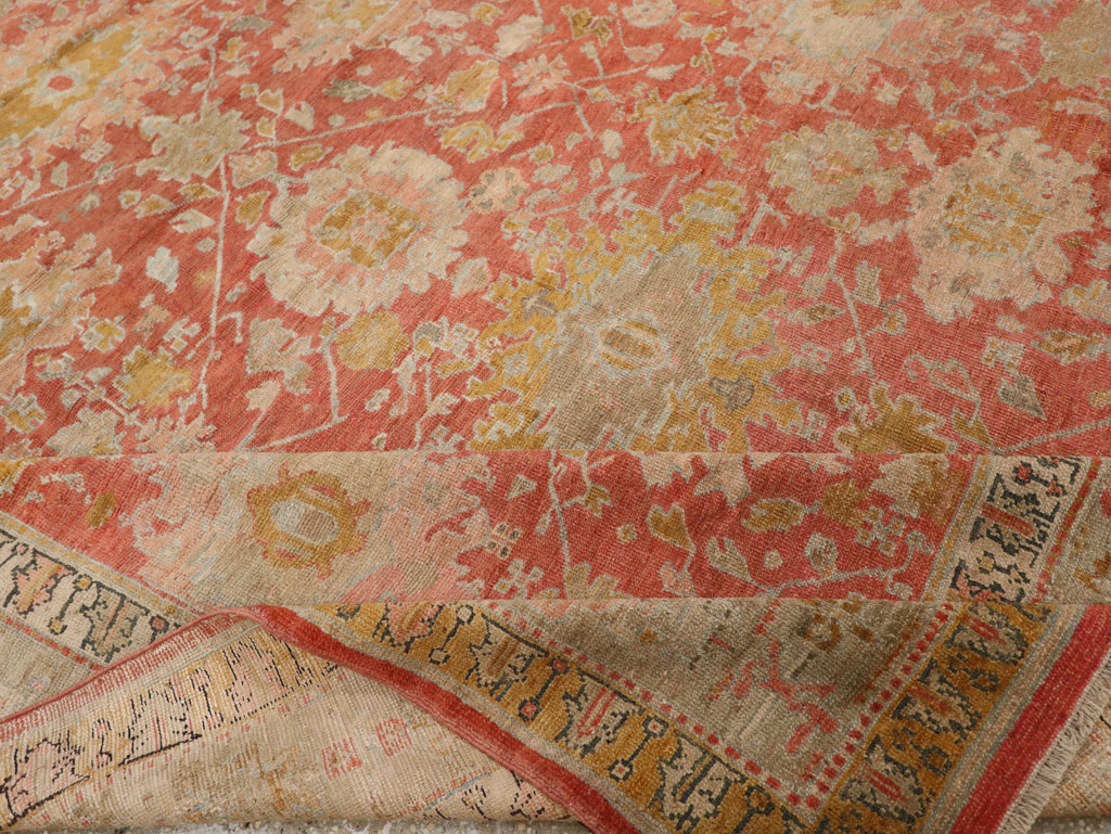 Antique Turkish Ghiordes Room Size Carpet, No.31206 - Gss