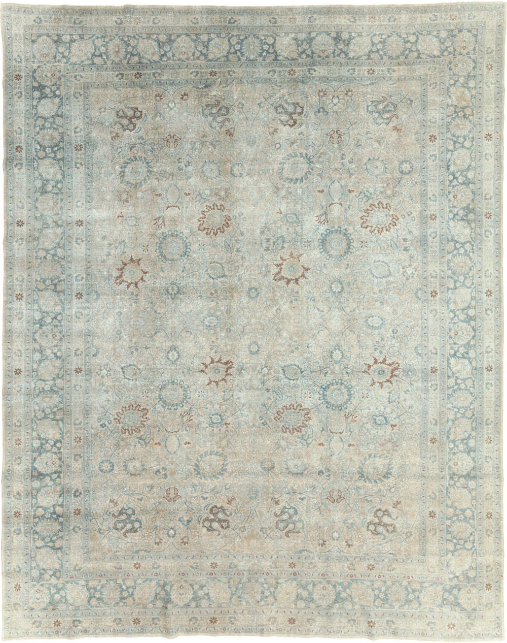 Antique Persian Tabriz Room Size Carpet, No.31210 - Gss