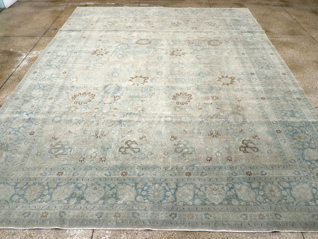 Antique Persian Tabriz Room Size Carpet, No.31210 - Gss