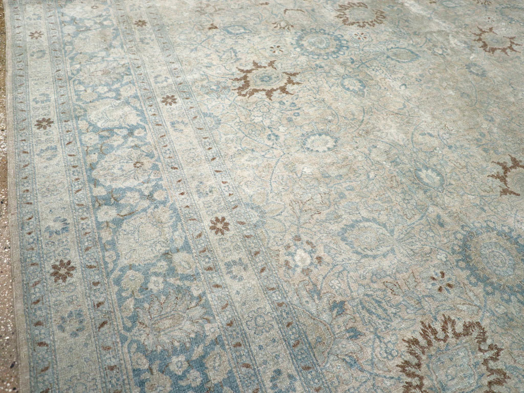 Antique Persian Tabriz Room Size Carpet, No.31210 - Gss