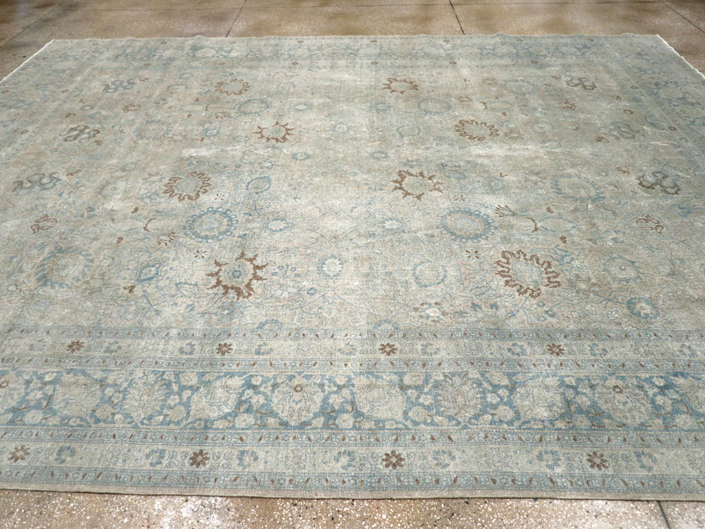 Antique Persian Tabriz Room Size Carpet, No.31210 - Gss