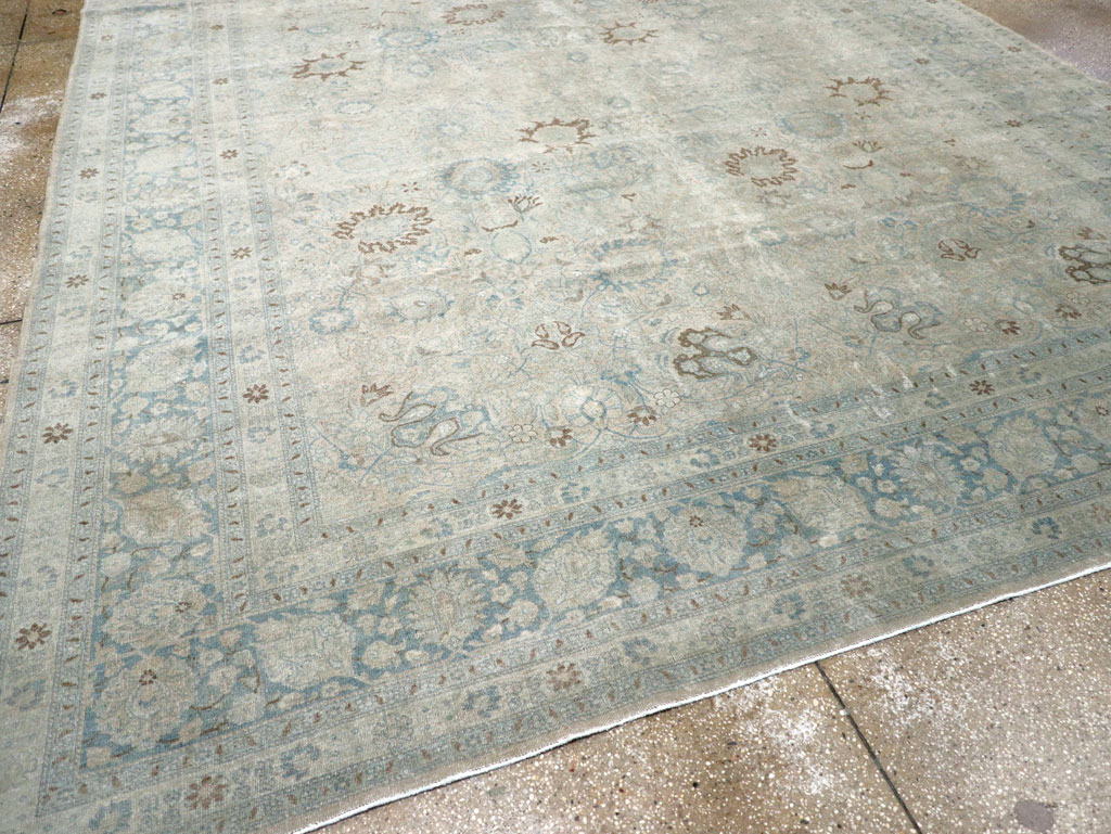 Antique Persian Tabriz Room Size Carpet, No.31210 - Gss