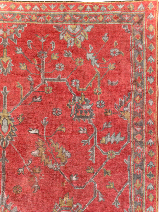 Antique Turkish Oushak Carpet, No.31212 - Gss