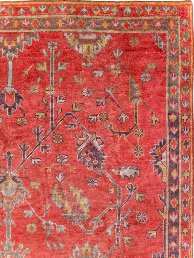 Antique Turkish Oushak Carpet, No.31212 - Gss