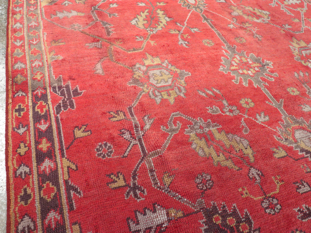 Antique Turkish Oushak Carpet, No.31212 - Gss