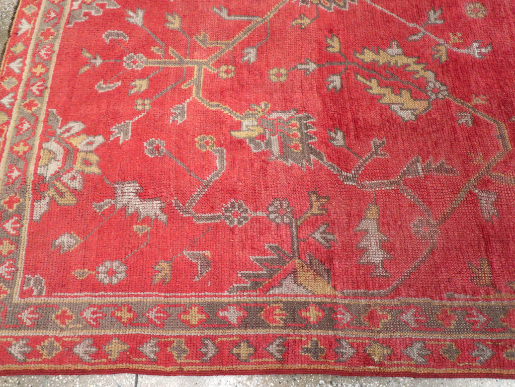 Antique Turkish Oushak Carpet, No.31212 - Gss