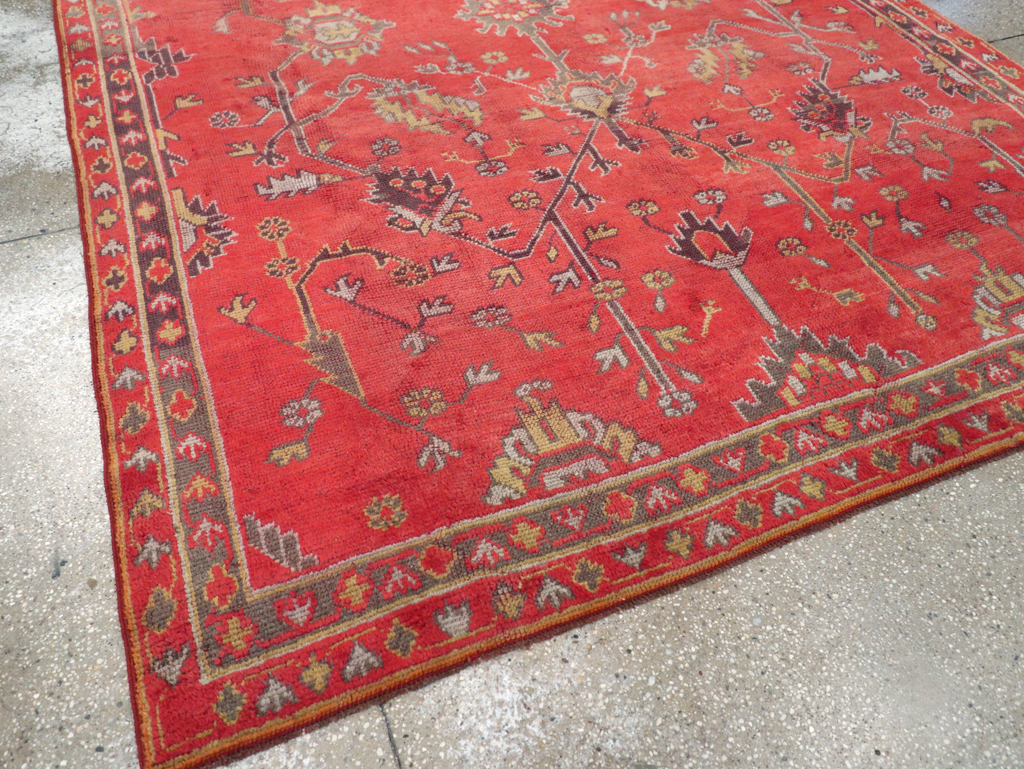 Antique Turkish Oushak Carpet, No.31212 - Gss