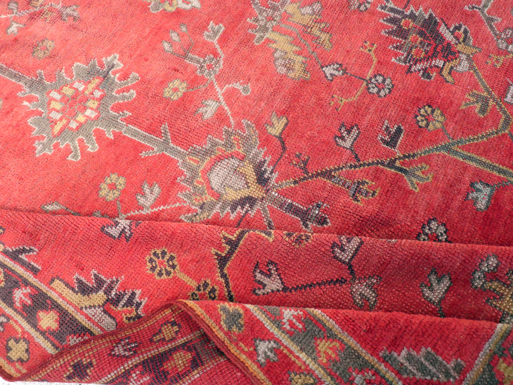 Antique Turkish Oushak Carpet, No.31212 - Gss