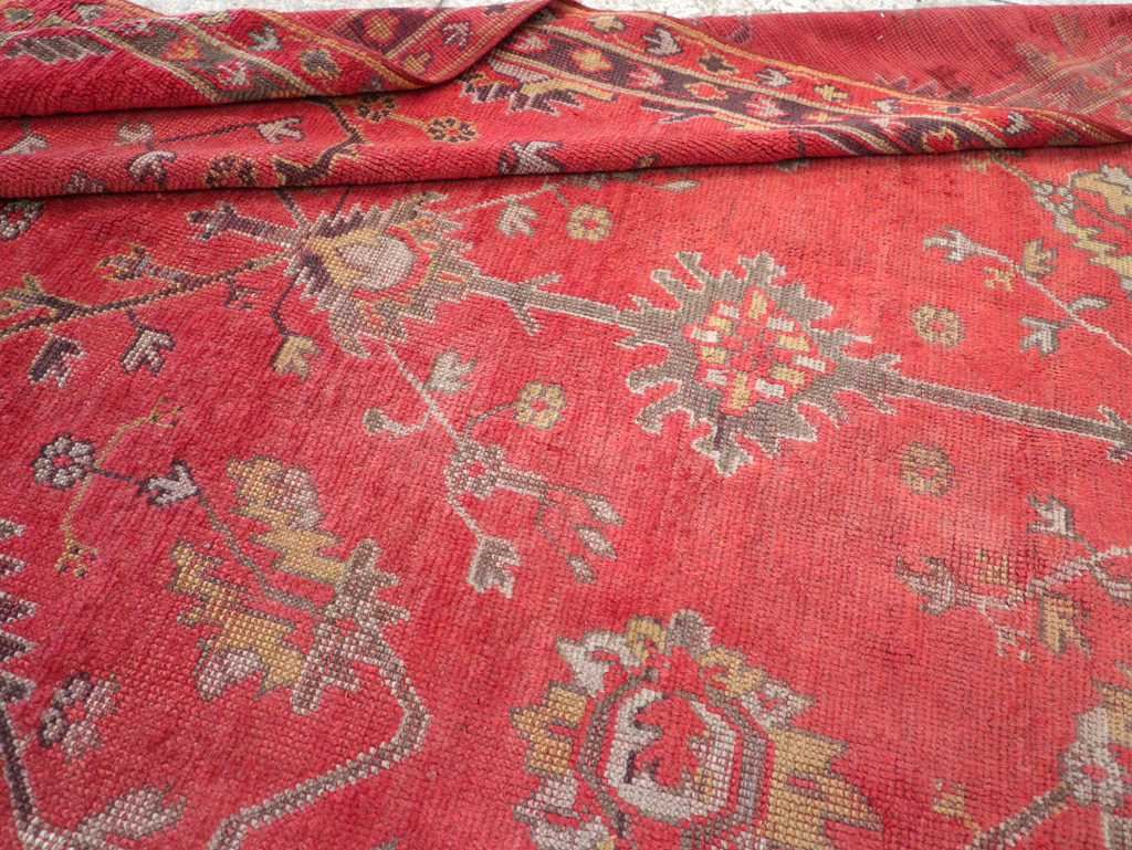 Antique Turkish Oushak Carpet, No.31212 - Gss