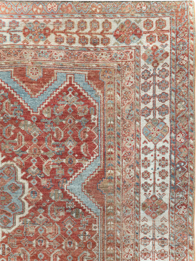 Antique Persian Shiraz Small Room Size Carpet, No.31215 - Gss