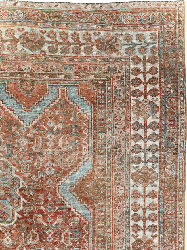 Antique Persian Shiraz Small Room Size Carpet, No.31215 - Gss