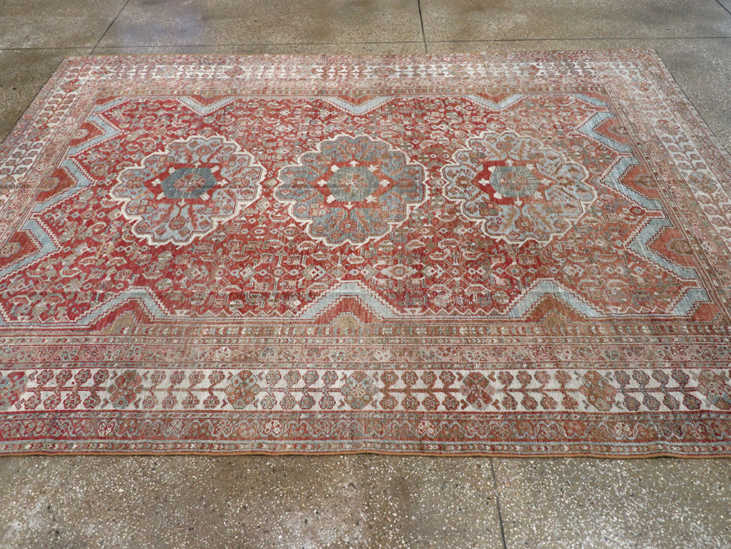 Antique Persian Shiraz Small Room Size Carpet, No.31215 - Gss