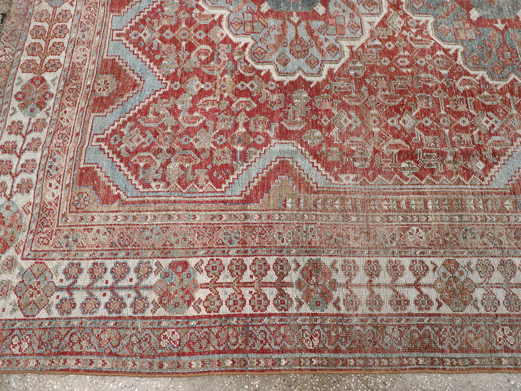 Antique Persian Shiraz Small Room Size Carpet, No.31215 - Gss