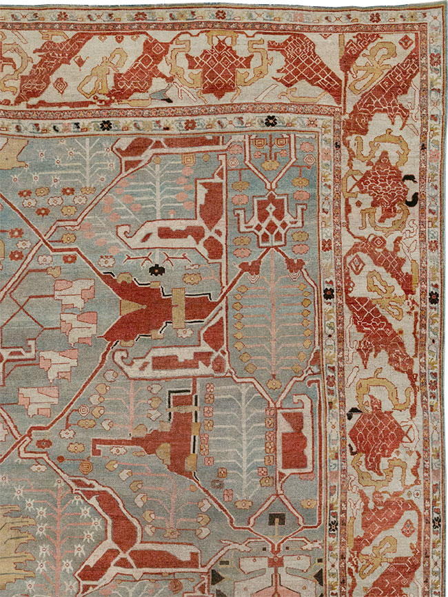 Antique Persian Bidjar Oversize Carpet, No.31217 - Gss