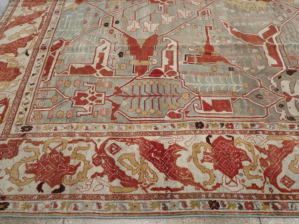 Antique Persian Bidjar Oversize Carpet, No.31217 - Gss
