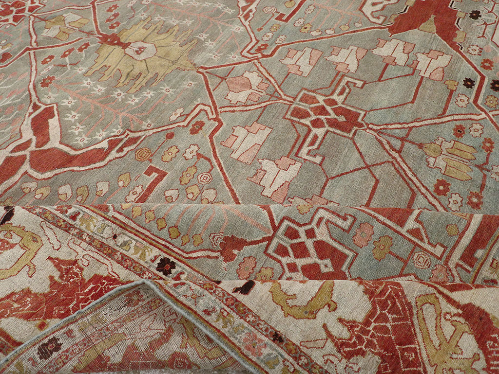 Antique Persian Bidjar Oversize Carpet, No.31217 - Gss